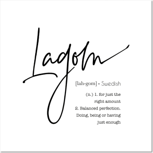 Lagom - Swedish Word Posters and Art